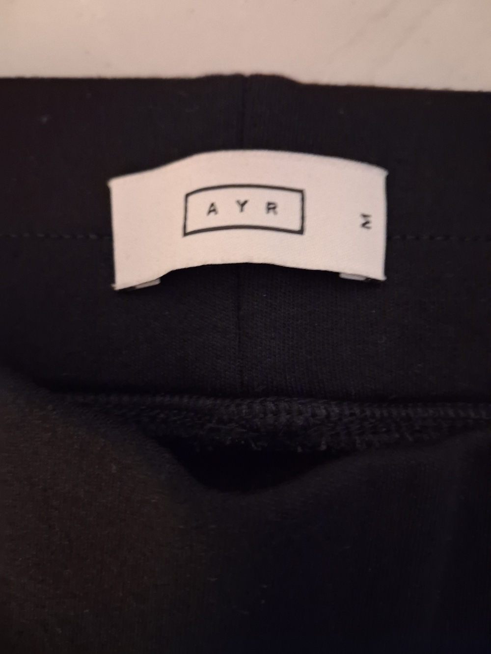 AYR The High Hope Relaxed Fit Pull On Cropped Stretch Pants Sz M Black - Picture 4 of 7